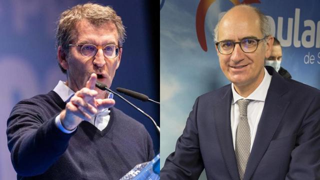 Alberto Núñez Feijóo y Javier Iglesias