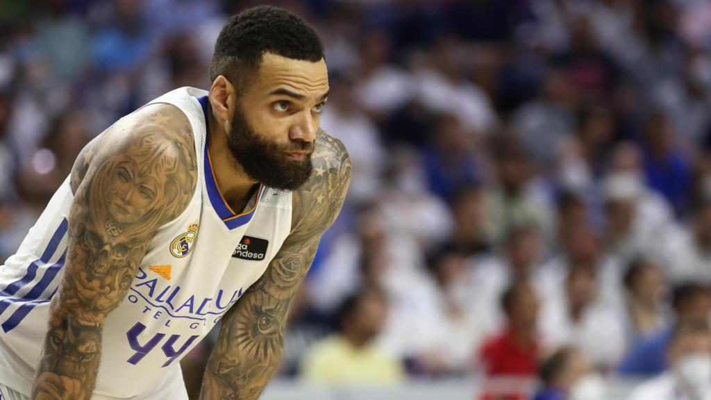 Jeff Taylor durante un partido con el Real Madrid de Baloncesto