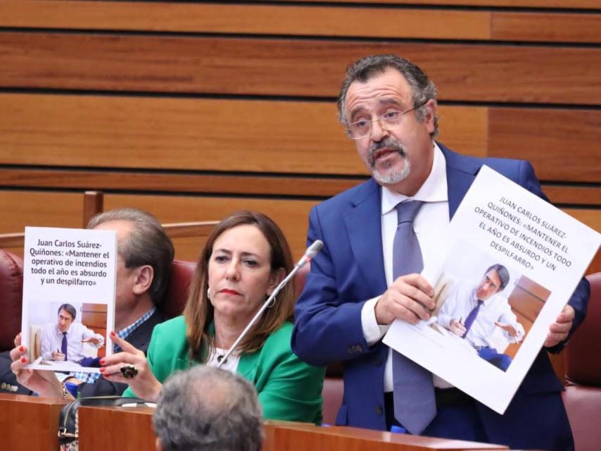 El procurador socialista José Ignacio Martín Benito durante el último pleno de las Cortes.