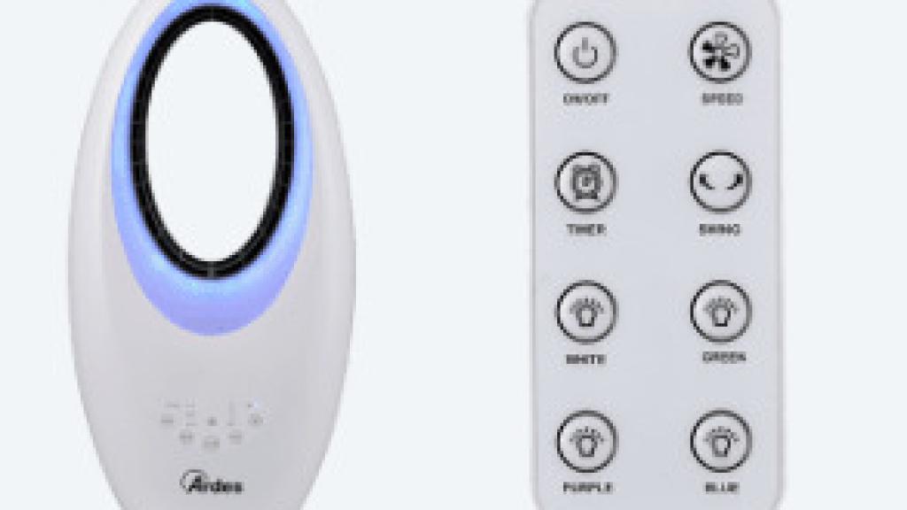 Ventilador con luz de Aldi.