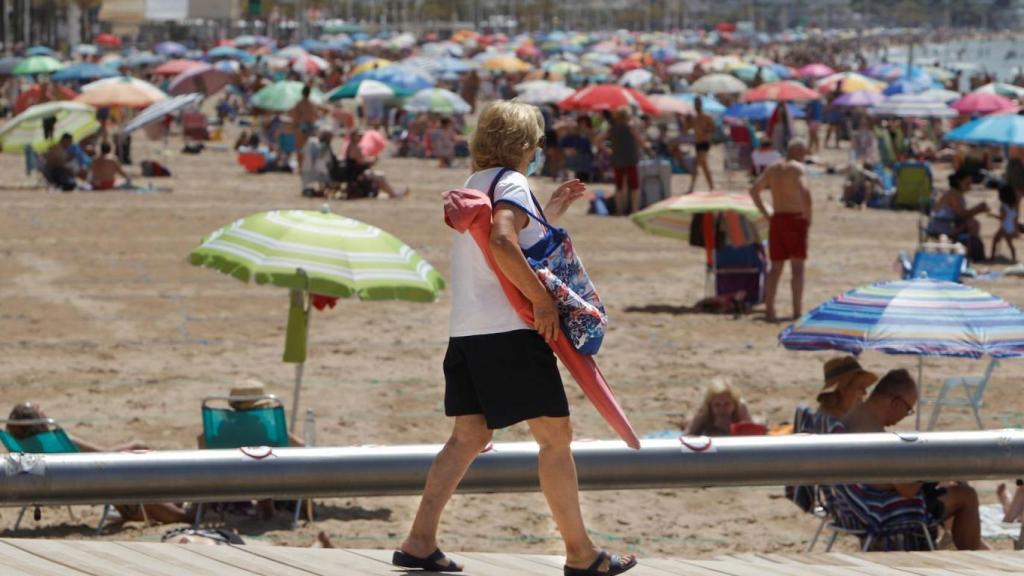 Playa de Levante de Benidorm, en imagen de archivo.