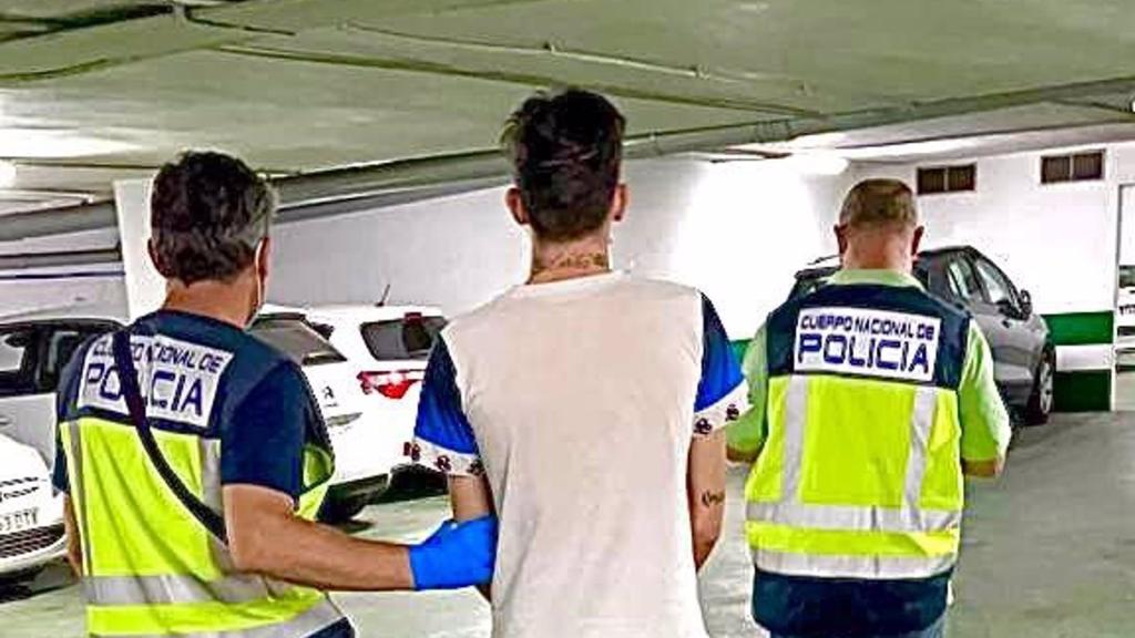 Fotografía del momento de la detención.