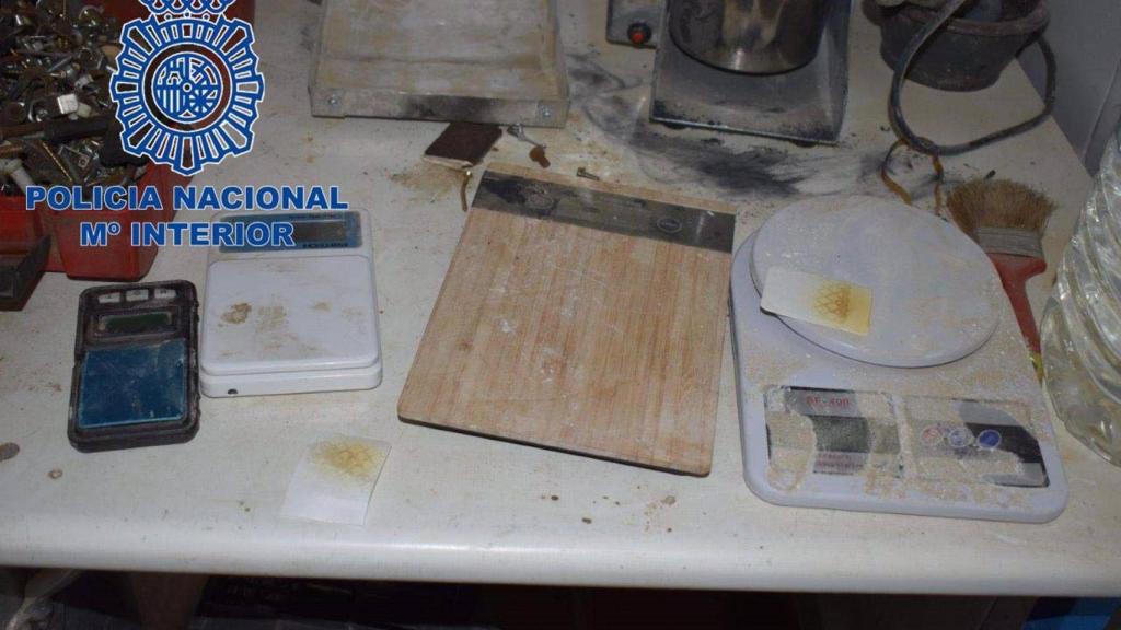 Efectos intervenidos por la Policía Nacional.