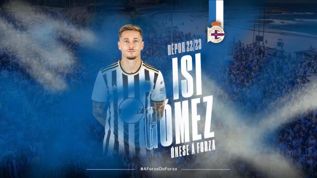 Isi Gómez, nuevo jugador del Deportivo.