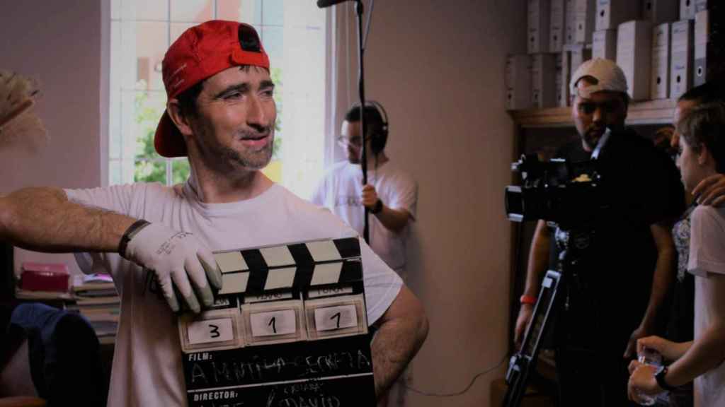 Imagen del rodaje de la Asociación FicBueu y la Asociación Juan XXIII en 2018.