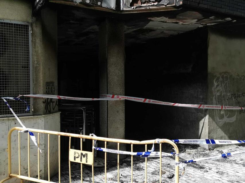 Imagen de los daños causados por el fuego