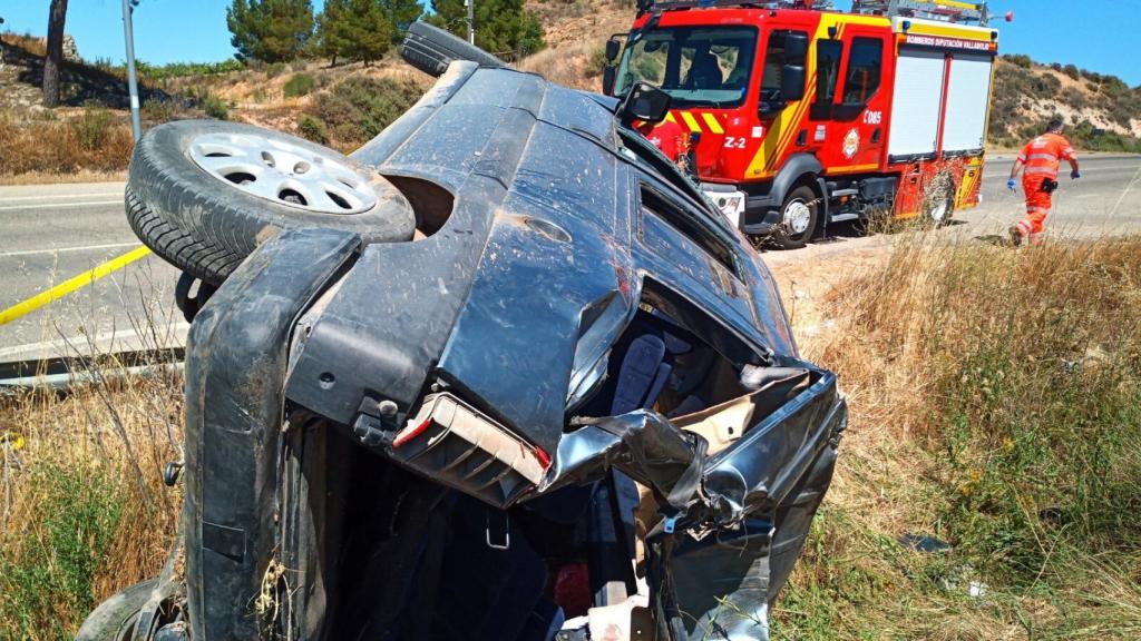Imagen del accidente en Pesquera de Duero