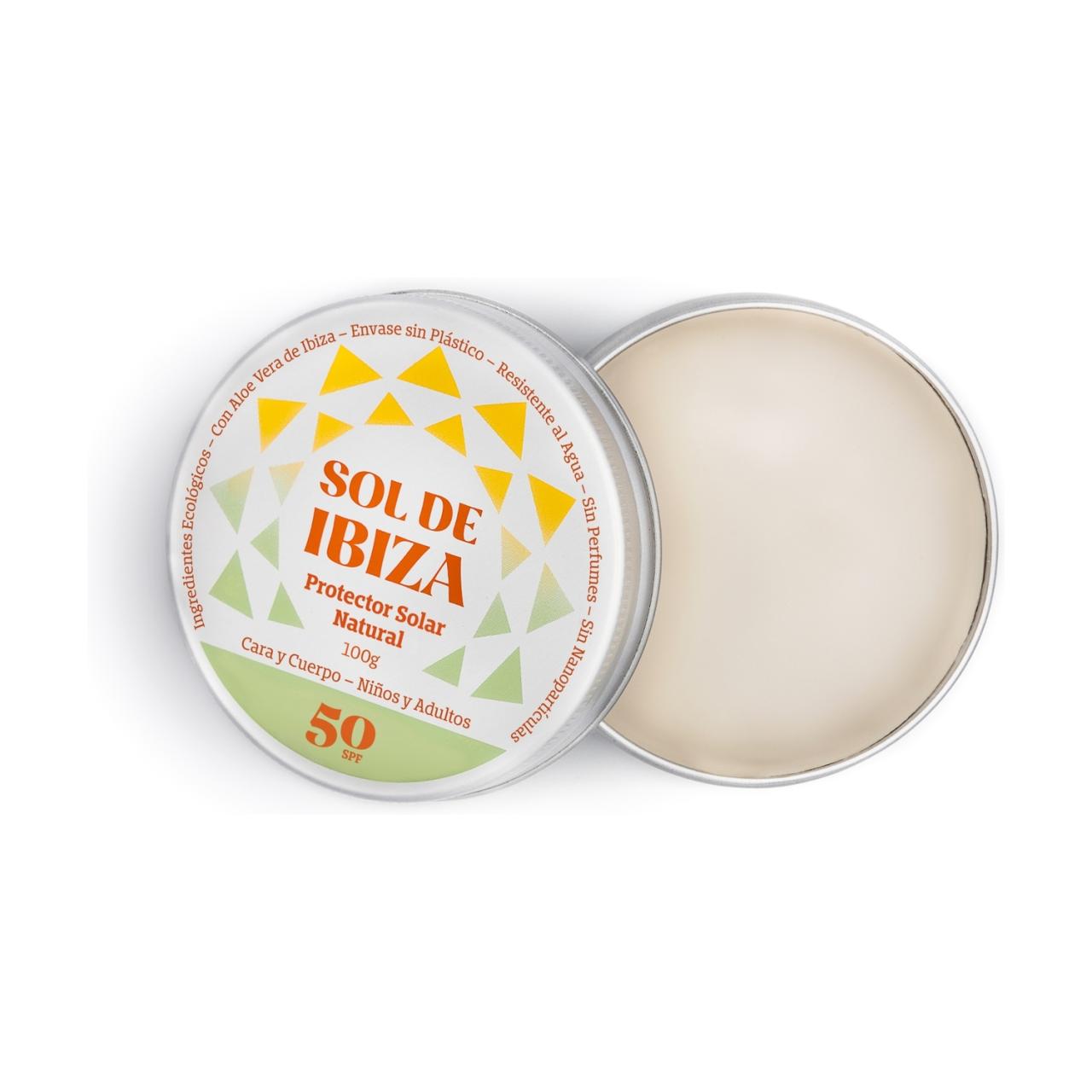 Protector solar de Sol de Ibiza.