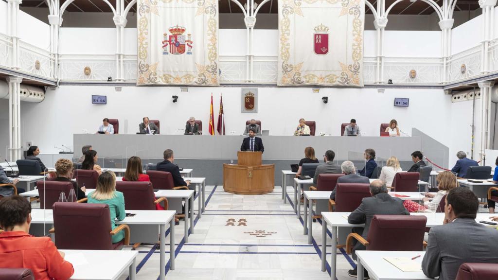 Primera sesión del Debate del Estado de la Región celebrada este martes en la Asamblea.