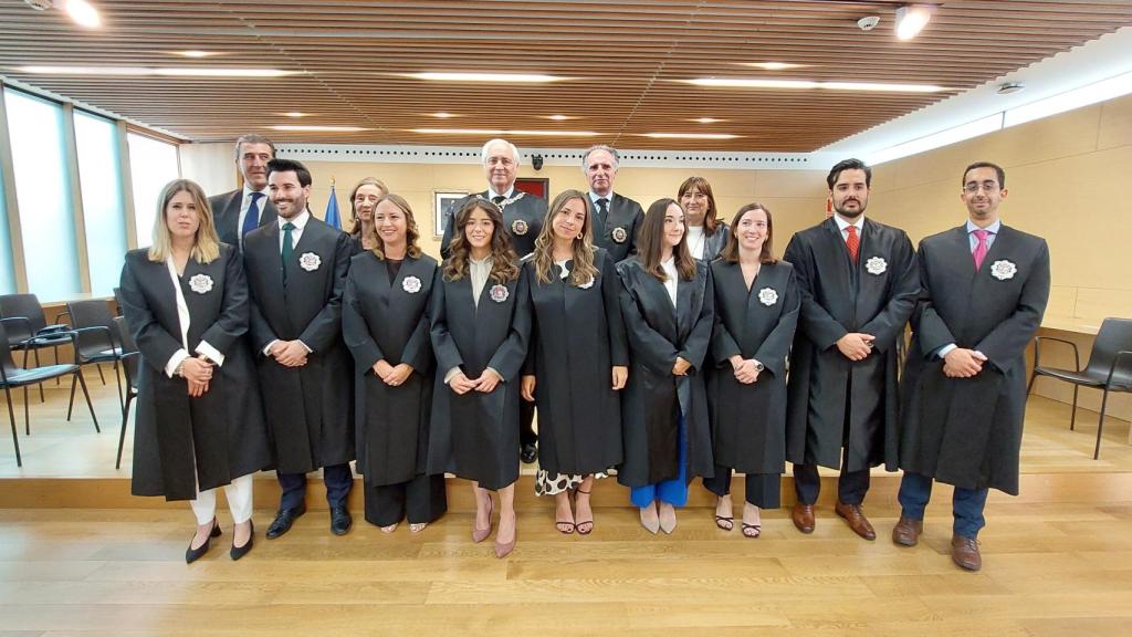 Imagen de la toma de posesión de los nueve jueces