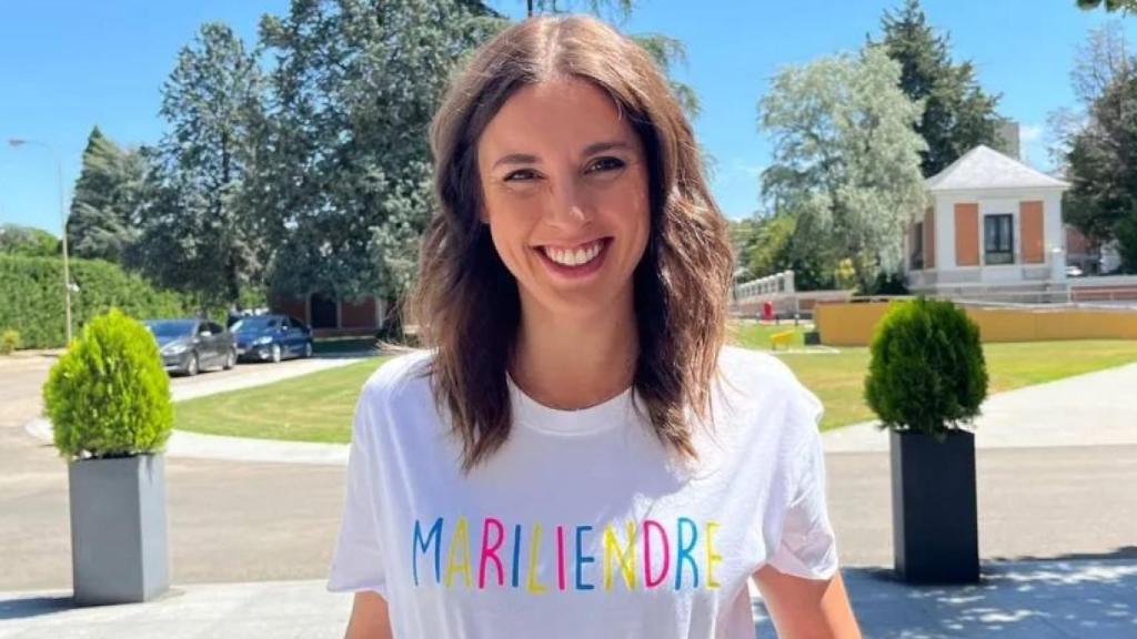 Irene Montero en una imagen compartida en su perfil de Instagram.