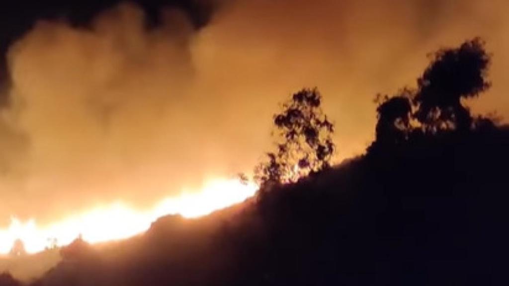 Declarado un incendio en el Paraje Atalaya, en Mijas (Málaga).