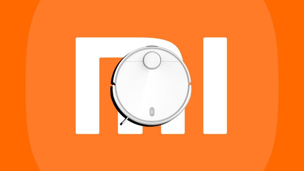 Fotomontaje con el logo de Xiaomi y el robot.