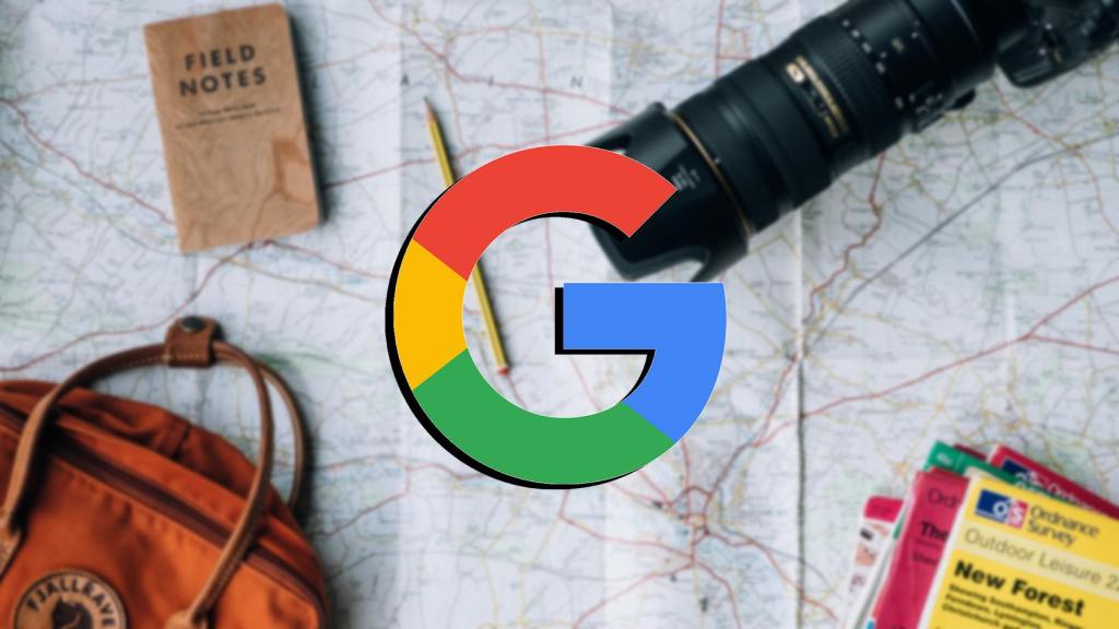 Fotomontaje con el logo de Google Maps.