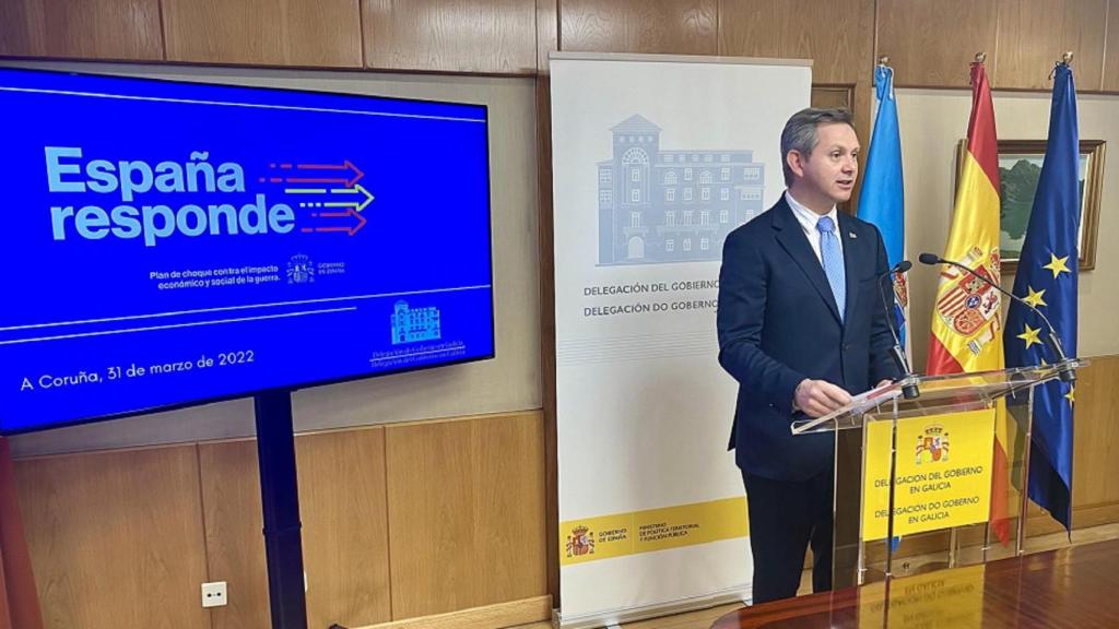 El delegado del Gobierno en Galicia, José Miñones.