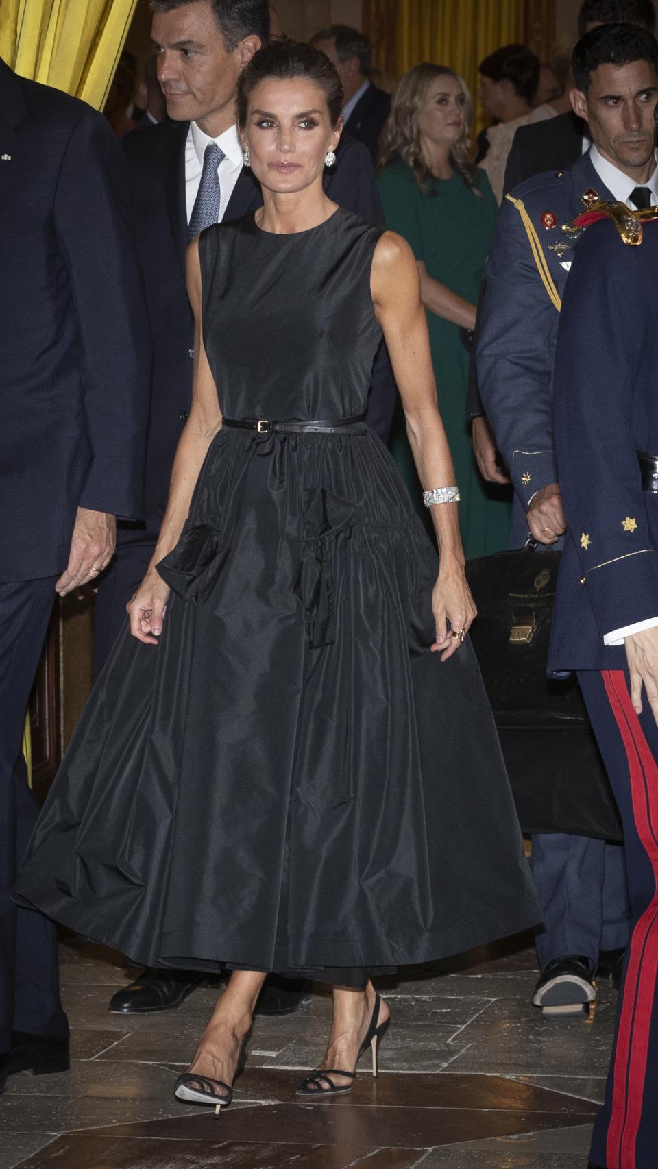 Letizia, con vestido de The 2nd Skin.