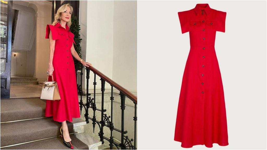 Carmen Lomana con vestido de The IQ Collection.