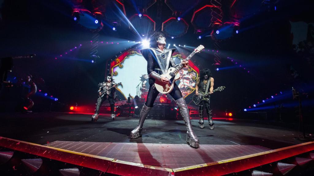 KISS durante un concierto de su última gira. Foto: Igor Vidyashev