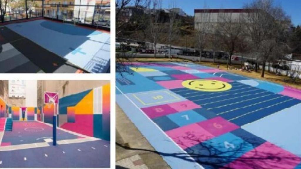 Propuesta artística para las pistas deportivas.