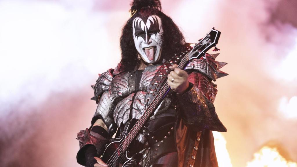 Gene Simmons, de KISS, durante un concierto en Helsinki el 22 de junio. Foto: Roni Rekomaa/Lehtikuva/dpa