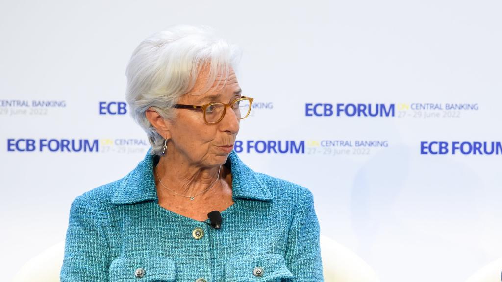 Christine Lagarde, la presidenta del BCE, y Jerome Powell, el presidente de la Fed.