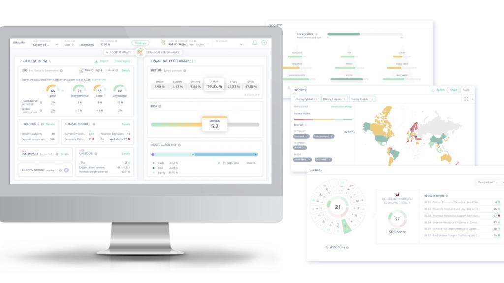 Imagen en pantalla del producto Clarity AI.