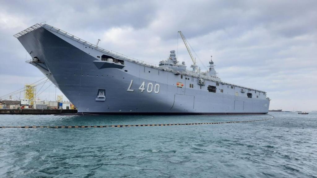 El portaaeronaves turco 'TCG Anadolu'.