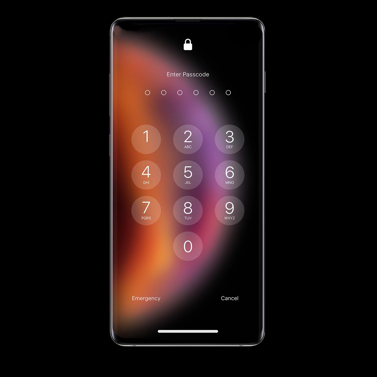 Pantalla de bloqueo de iOS