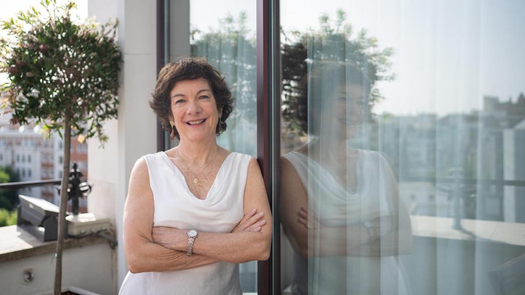 María Emilia Correa en otro momento de la entrevista.