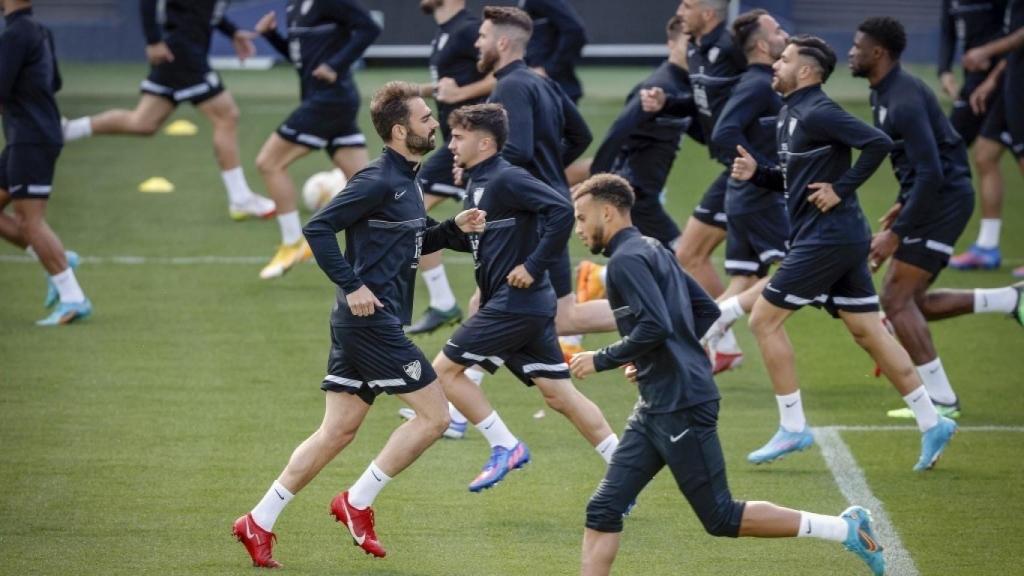 Imagen de archivo de un entrenamiento del Málaga CF