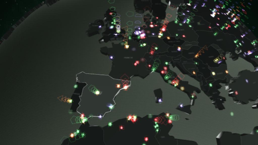 Mapa España ciberseguridad