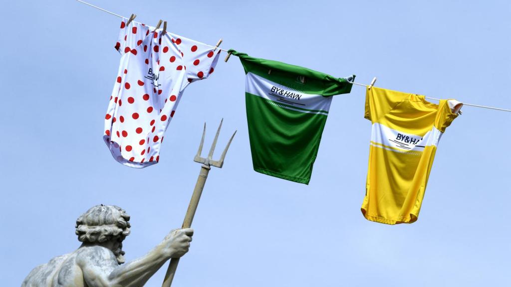 Camisetas del Tour en Copenhague, Dinamarca.