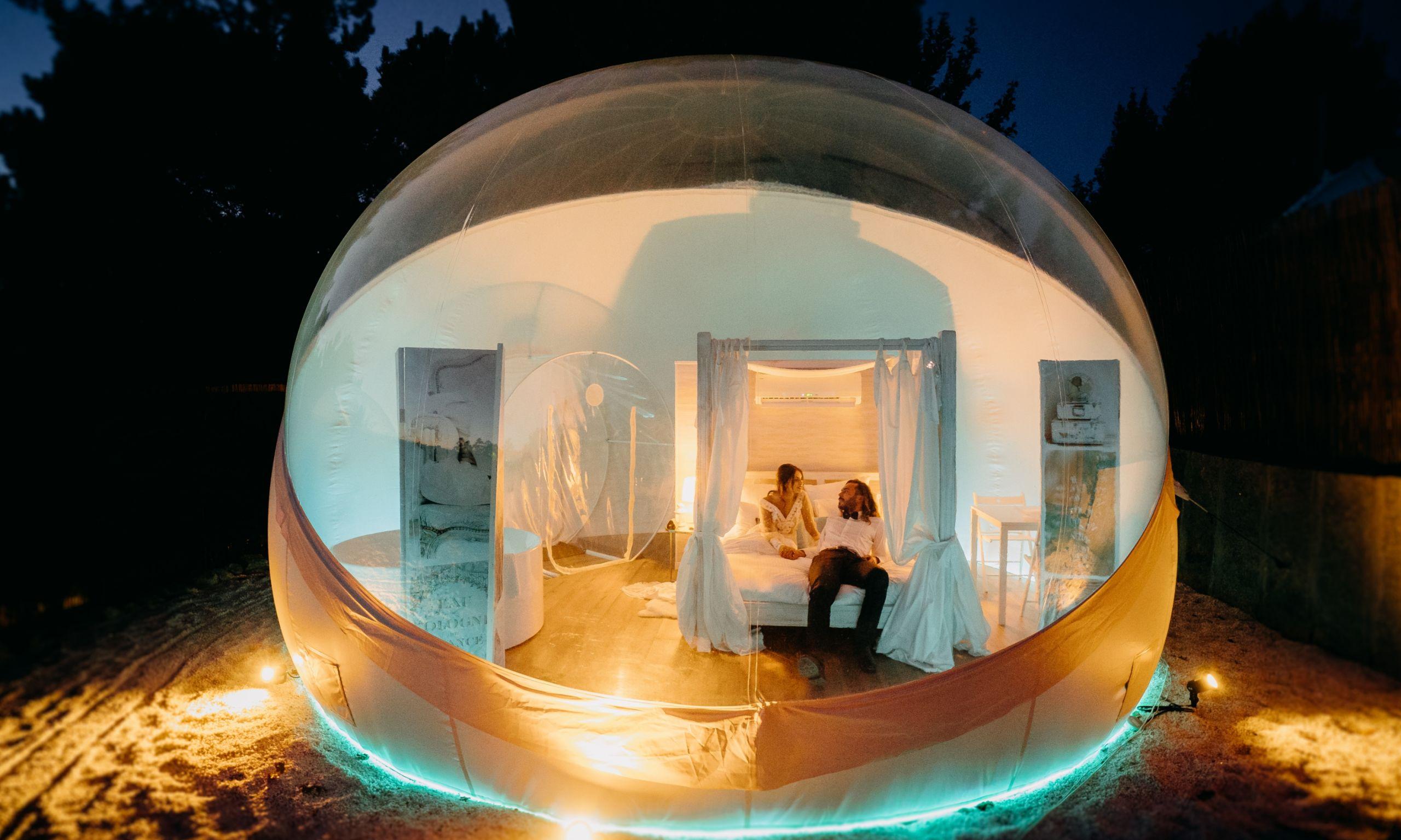 Una de las burbujas de Albarari