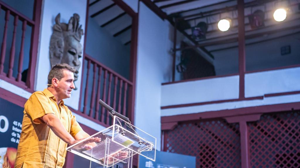 Ignacio García, director del Festival de Almagro, durante su intervención
