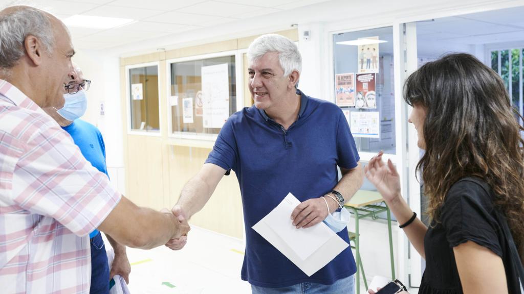 Javier Velasco, padre de Iñaki, uno de los alumnos del centro que se ha quedado trabajando en Telefónica.