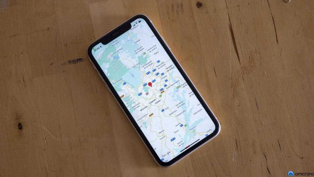 Google Maps en un iPhone.