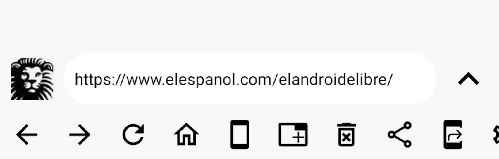 Barra superior en Browservio