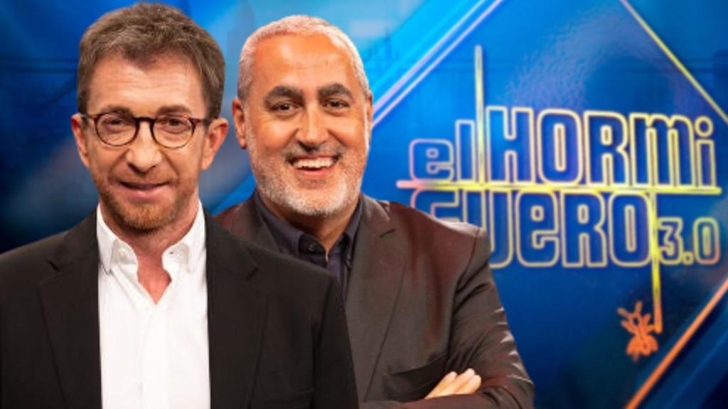 Pablo Motos y Jorge Salvador, fundadores de 7 y Acción, en montaje de BLUPER.