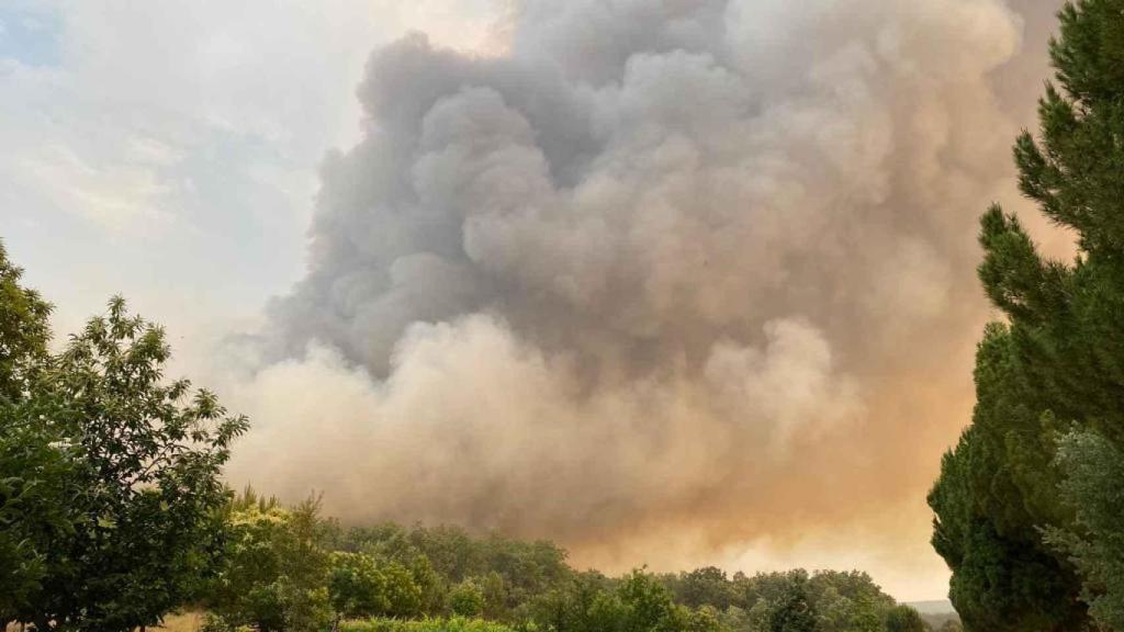 Imagen de archivo de un incendio en Castilla y León.