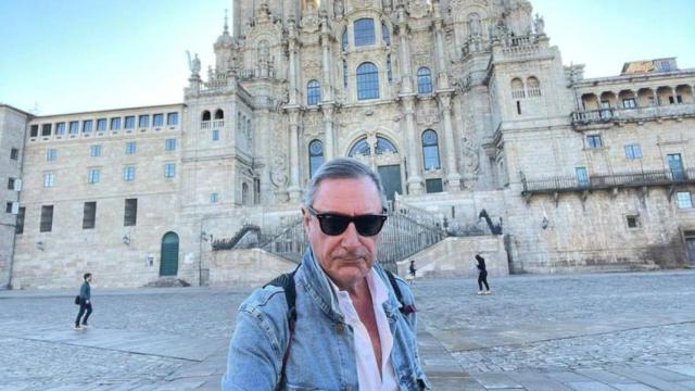 Carlos Herrera durante el Camino de Santiago 2022.