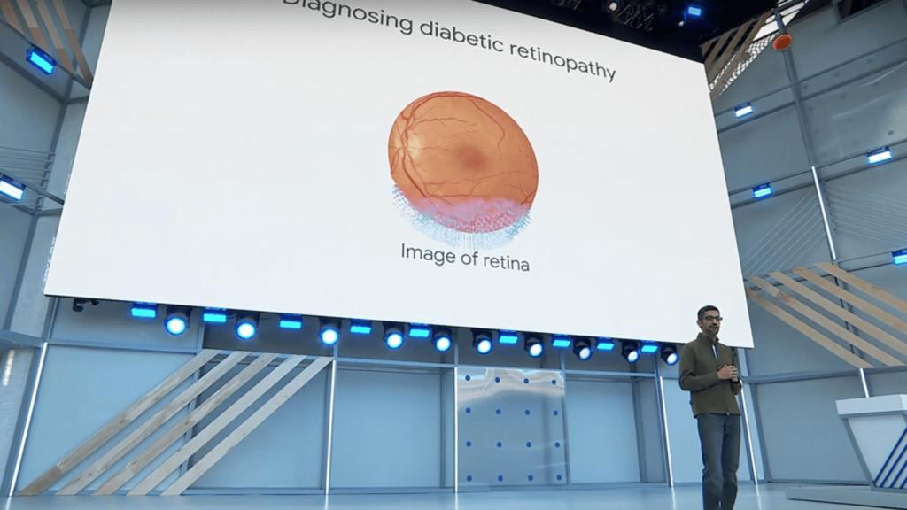 Sundar Pichai, presidente de Google, en una presentación de ARDA