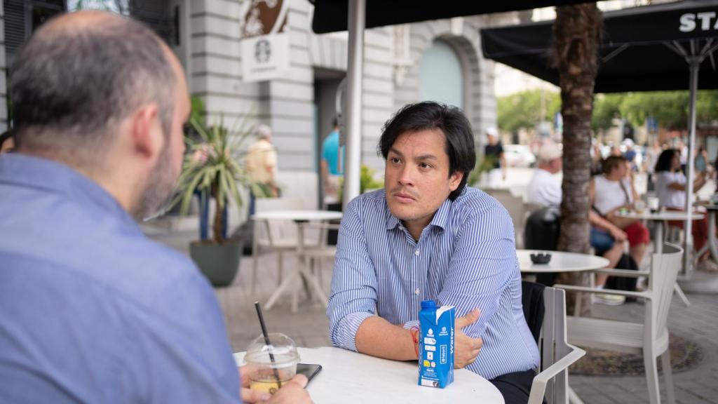Carlos Paparoni durante su entrevista con EL ESPAÑOL.