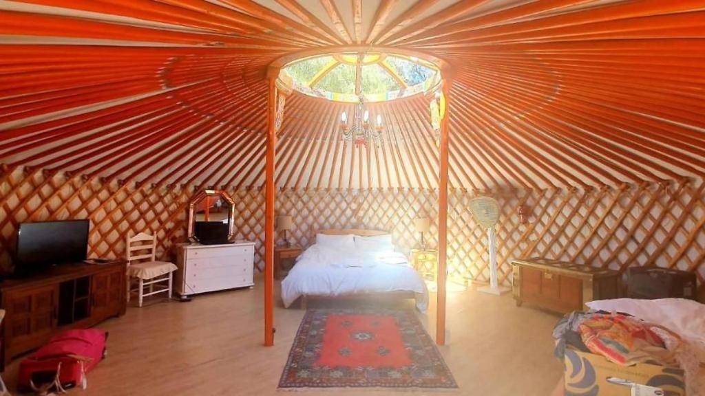 Eldorado dispone de una única yurta para mayor privacidad de sus clientes.