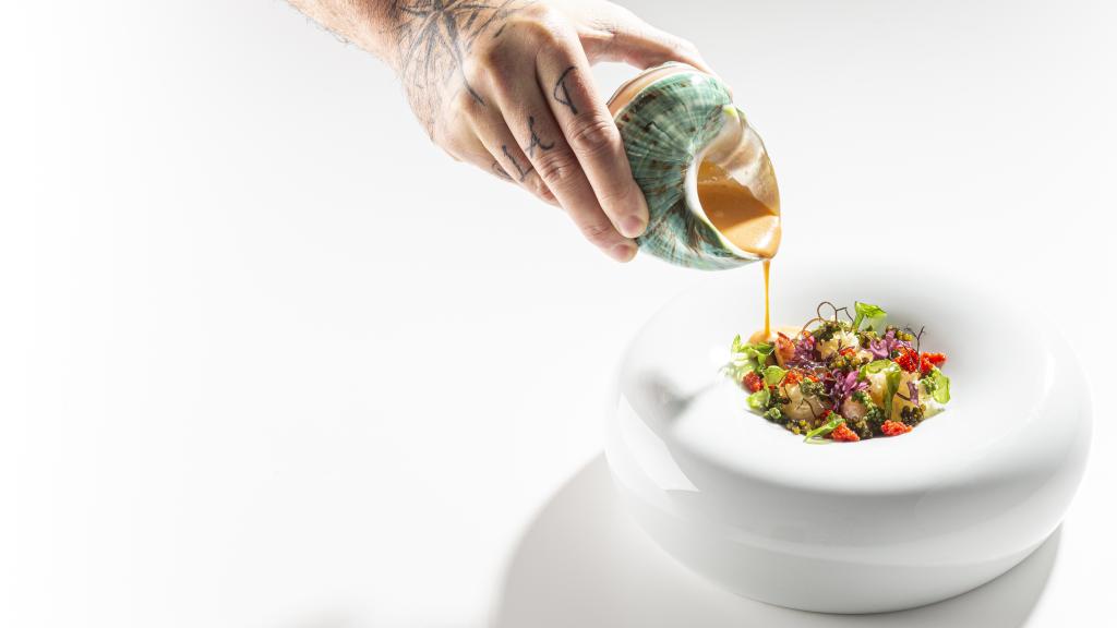 Las huevas de bogavanta son una de las opciones del menú Belleza que ofrece en Dénia Quique Dacosta.