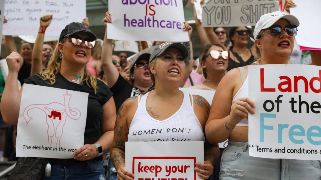 Manifestación a favor del aborto en Estados Unidos.
