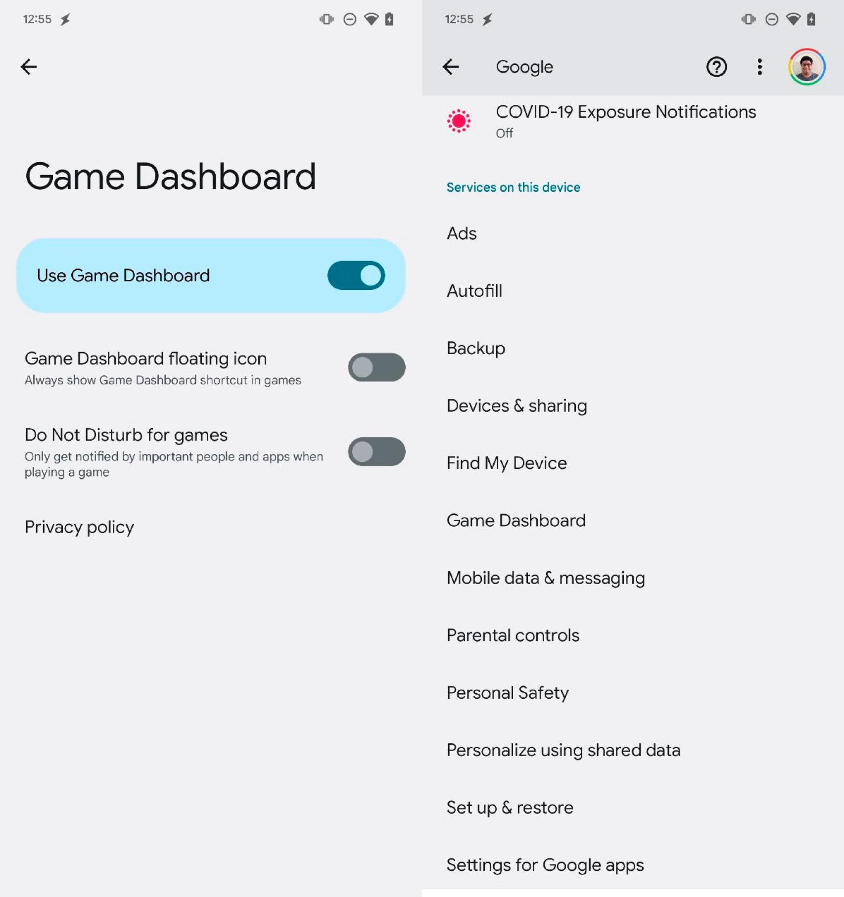 Game Dashboard