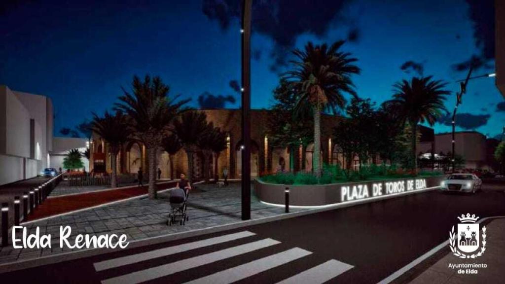 Así quedarían las inmediaciones al coso taurino.