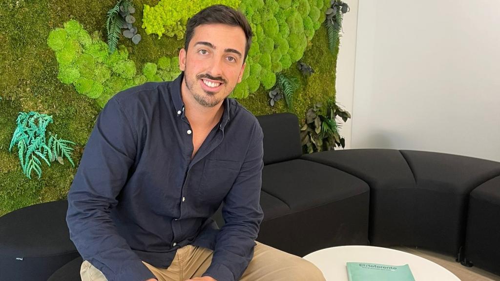 Pablo Crespo, cofundador de Agrow, en la aceleradora valenciana GoHub.