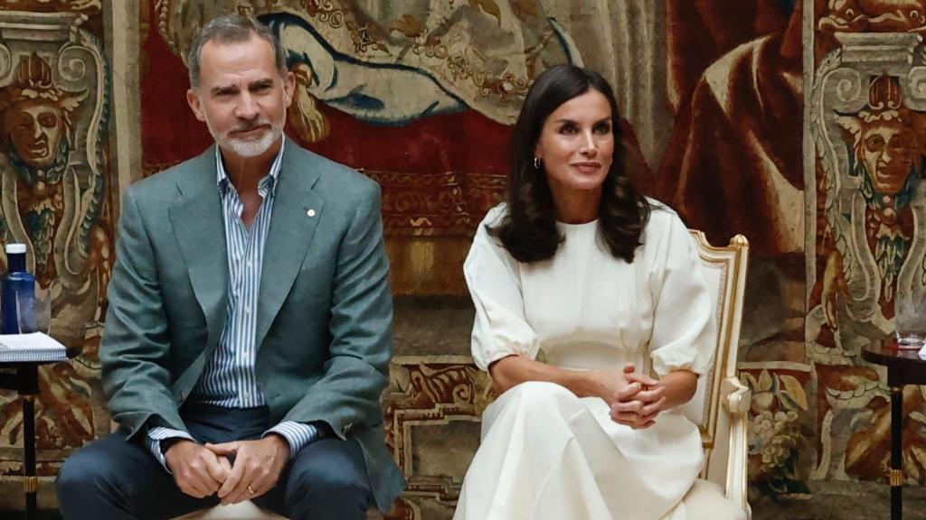 Los Reyes en el encuentro con los miembros del Consejo Asesor de la Fundación Princesa de Girona.