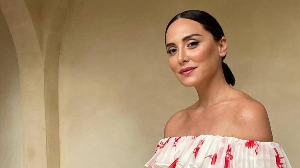 Tamara Falcó en una imagen de sus redes sociales con el vestido de Self-Portrait.